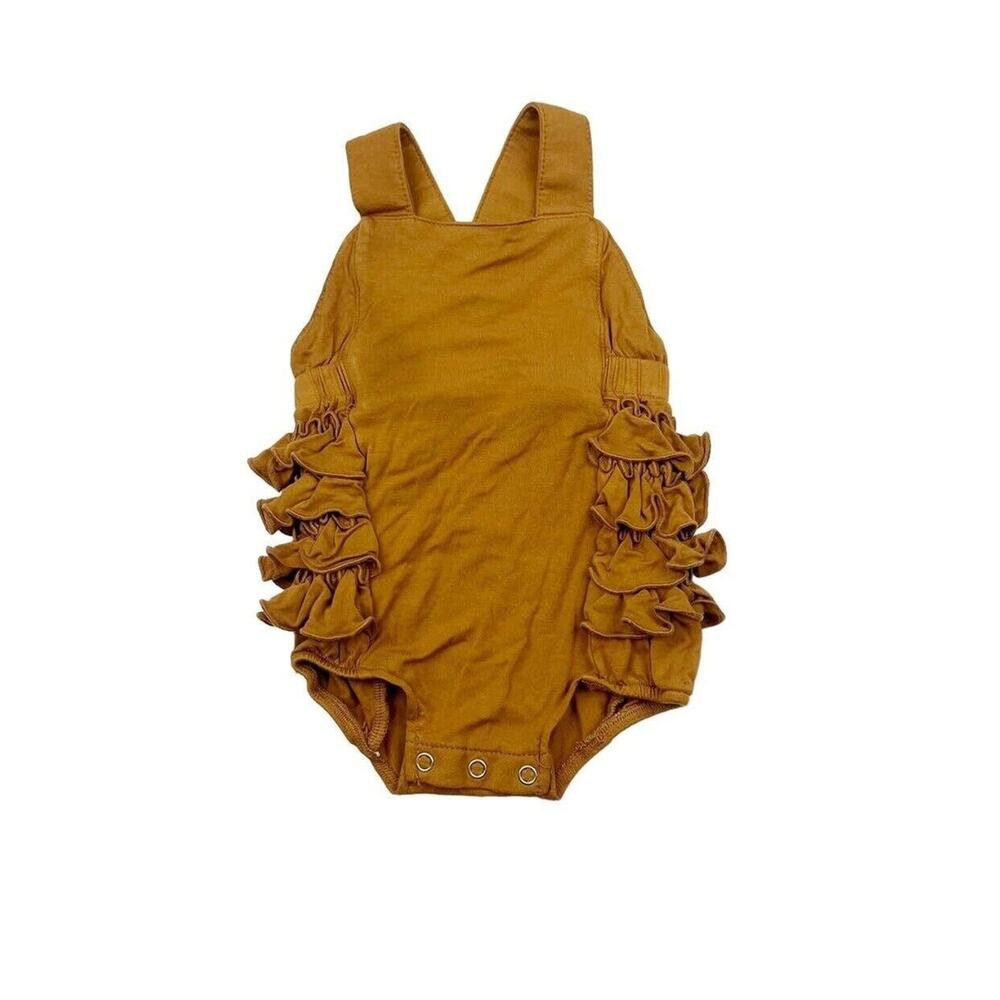 Kate Quinn Bamboo Cross Back Ruffle Romper